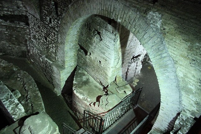 a view of a stone wall