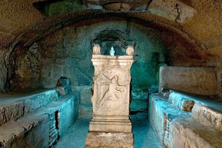 an old stone building